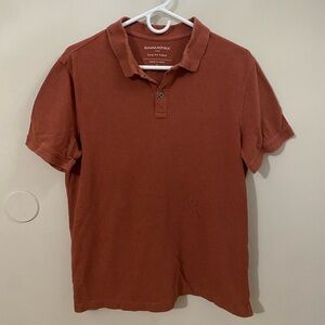 Banana Republic Men's Polo in Warm Rust